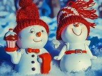 Snowman Couples Puzzle Game