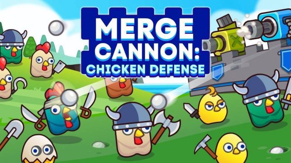Merge Cannon: Chicken Defense Online Game