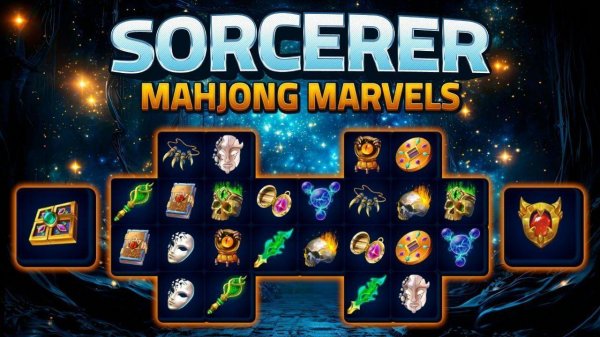 Sorcerer Mahjong Marvels: Magic Puzzle Game
