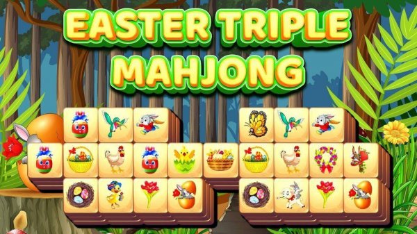 Easter Triple Mahjong: Spring Match Puzzle Game