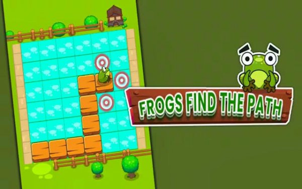 Frogs Find the Path Online Memory Puzzle Game