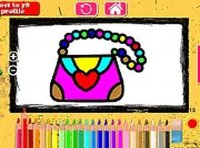 Girls Bag Coloring Book Online Game