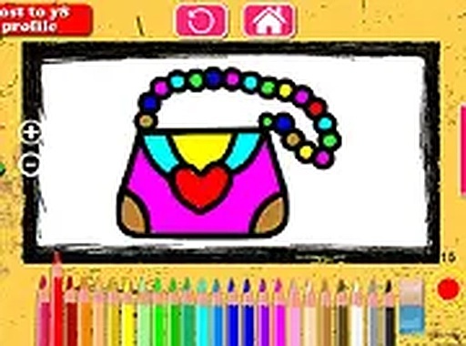 Girls Bag Coloring Book Online Game
