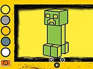 Easy Kids Coloring Minecraft Online Game