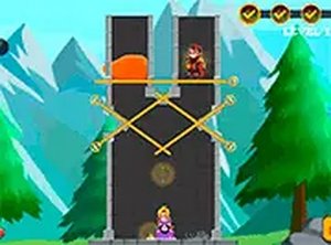 Logic Pin Puzzle: Save the Character