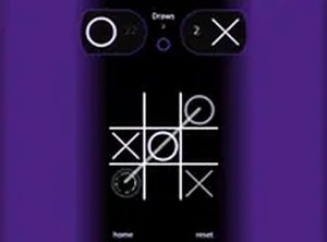 Glowing Grid Tic-Tac-Toe