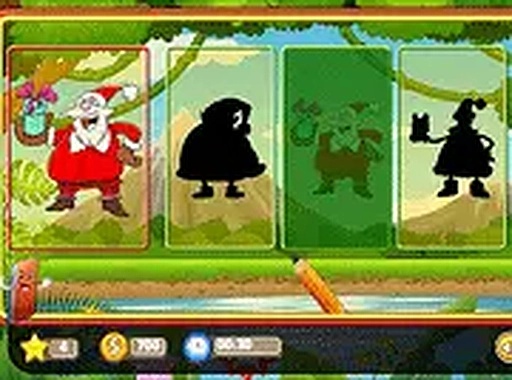 Santa Shadow Match Puzzle Game