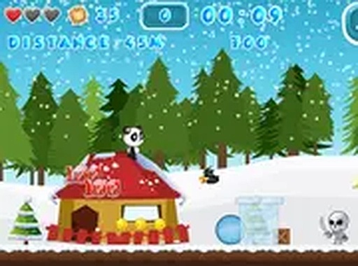 Christmas Panda Run Online Game