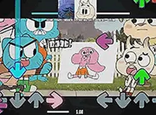 FNF x Gumball: The Copycat Oneshot Online Game