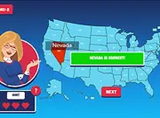 Guess the USA State Puzzle Game