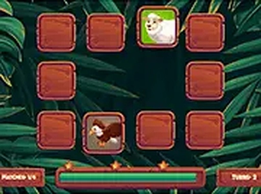 Fun Animals Memory Puzzle Game