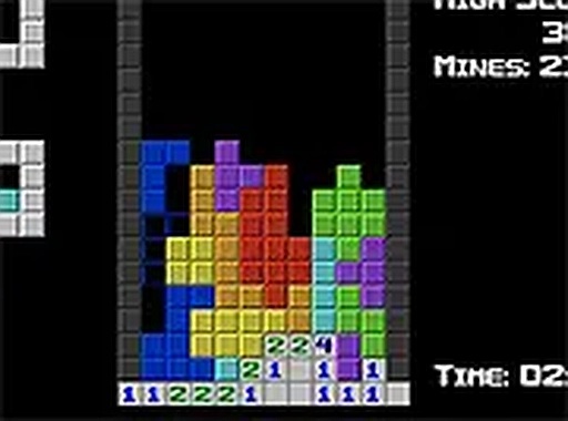 Tetrisweeper Puzzle Game